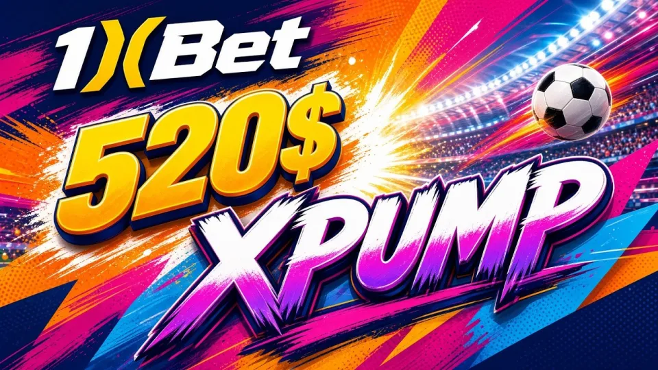 1XBET promo code XPUMP lets you unlock the welcome bonus on your first deposit and use it on sports markets